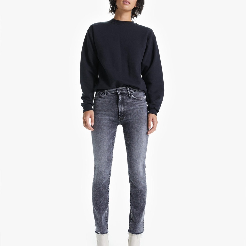 MOTHER DENIM HIGH WAISTED RASCAL ANKLE SNIP